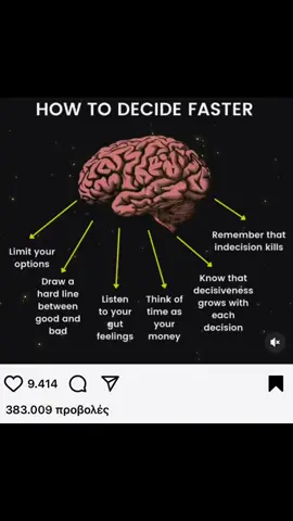 How to decide faster 🧠
