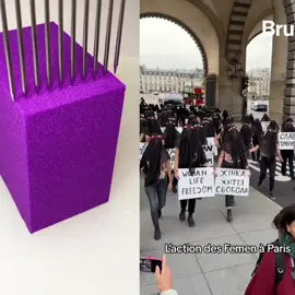 The action of the femen in Paris this Sunday 