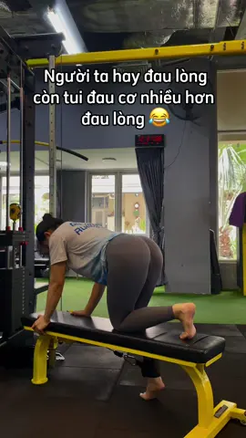 “Đau cơ nhiều hơn đau lòng 😂”#workout #gym #Fitness #training #xuhuongtiktok #GymTok #gymmotivation #video #capcut #GymLife #kickback 