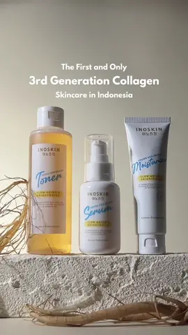 THE FIRST 3RD GENERATION COLLAGEN IN INDONESIA 🤍 Revitalize your skin with our 3rd Generation Collagen  – for a smoother, firmer, and more radiant complexion. Unlock the power of advanced collagen technology for youthful, glowing skin! #inoskin #toner #3rdgenerationcollagen #collagen #skincare #collagenskincare 