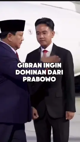 Gibran Ingin dominan dari prabowo. #gibran #prabowo #fyp #politik 