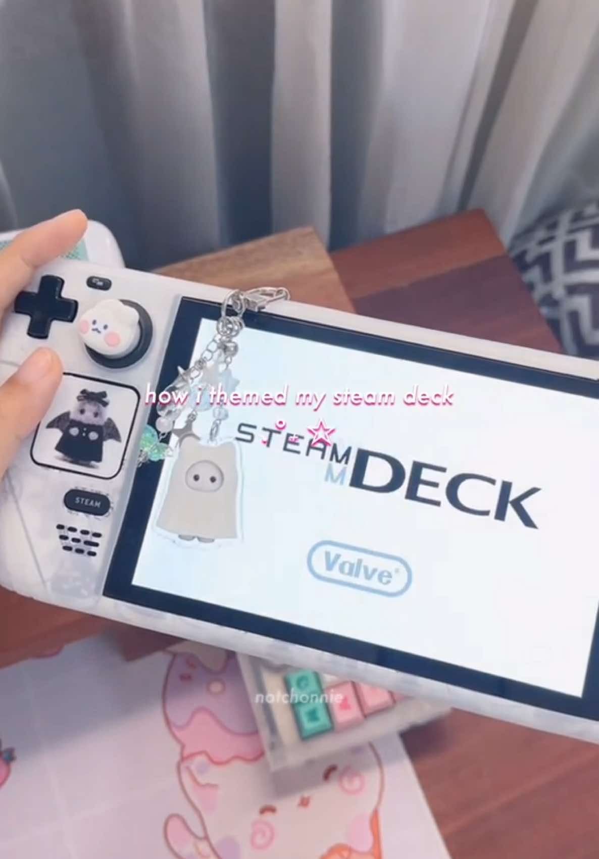 some people asked me how i customized my steam deck so here’s a quick answer that i hope suffices 😭 #notchonnie #chonnie #steamdeck #customization #themes #deckyloader #plugins #steamgames #cute #pcgaming #GamerGirl #handheld #handheldgaming #gamingpc #GamingSetup #fyp #fypシ #foryoupage