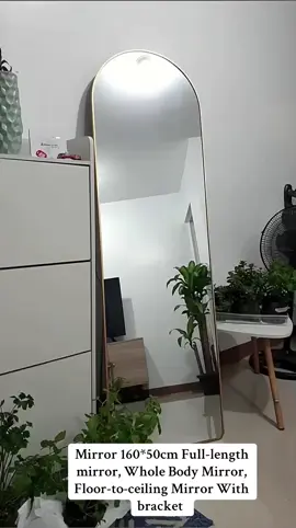 Mirror 160*50cm Full-length mirror Whole Body Mirror, Floor-to-ceiling Mirror With bracket Fashiona  #homedecor #homedesign #mirror #mirrormirror #wholebodymirror #ceilingmirror #salamin #mirrordesign #fyp #viral #trending #mademebuyit #foryou #homeaccessories 