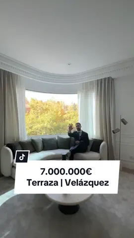 La mejor terraza de Velázquez por 7.000.000€ 🤩🌆✨ 4🛏️ 5🛁 462m2📐 7.000.000€💶 . . . . #madrid #realestate #terraza #lujo #exclusividad #madridhomes #departamentosenventa #luxurylifestyle #barriosalamanca #housetour 