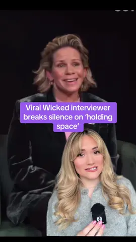 Tracy Gilchrist is speaking out on that Wicked ‘holding space’ interview #wicked #wickedthemusical #arianagrande #cybthiaerivo #holdingspace 