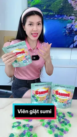 Viên giặt xả sumi thơm hương lâu lại rẻ giữ màu quần áo #hangmommy 