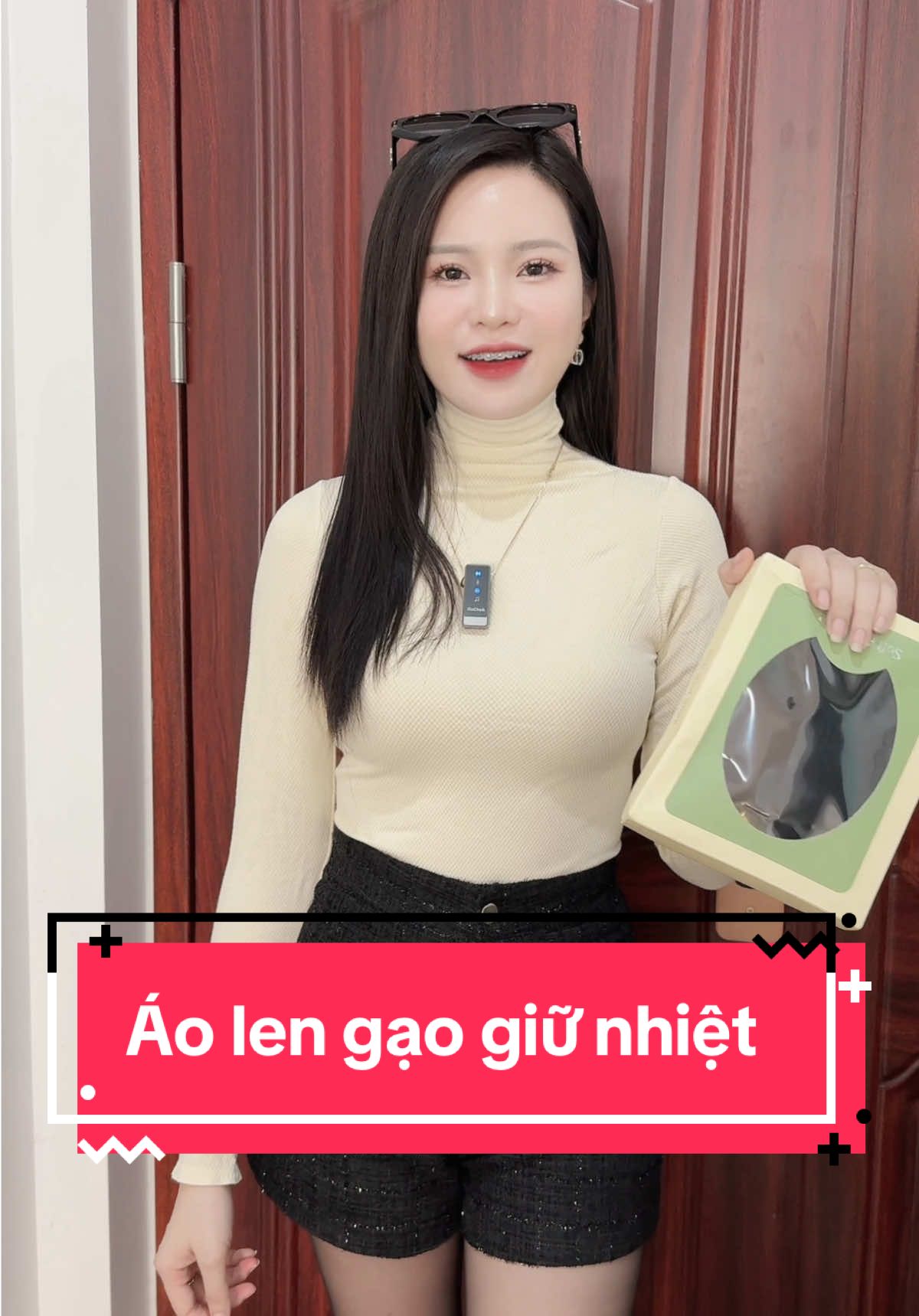 Áo giữ nhiệt cổ cao chất len gạo #champhan #champhanreview #châmphan #review #áo #aogiunhiet #aolengao #thoitrang 
