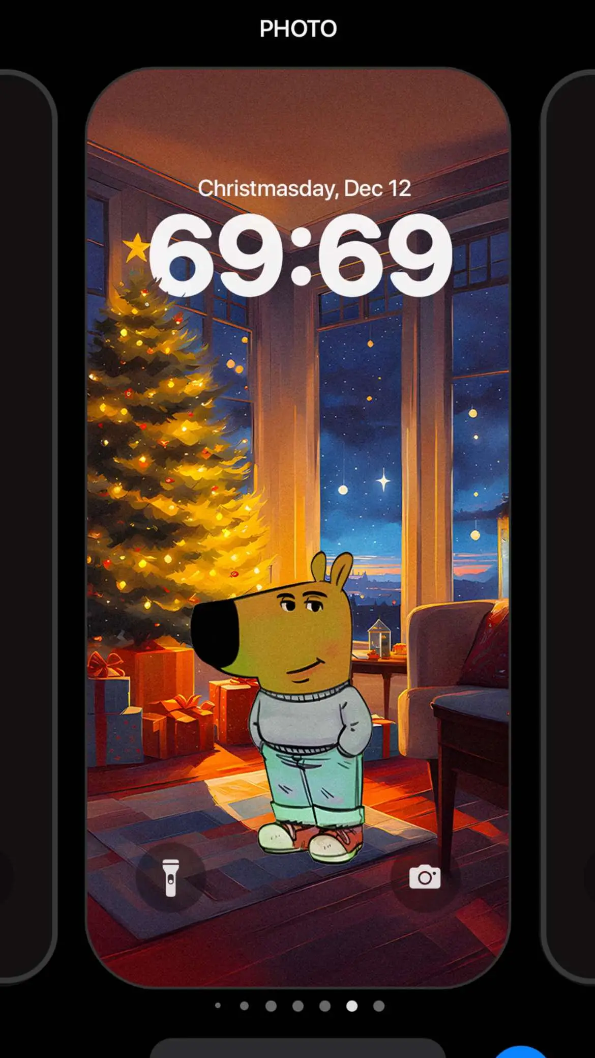 #chillguy #wallpaper #christmas 