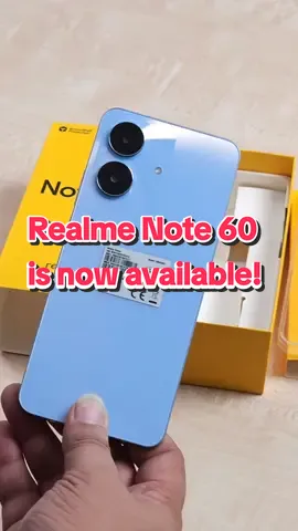 Replying to @user8561565814915  Realme Note 60 is now available for as low as 4,649 pesos! #gadget  #smartphone  #budgetphone  #gamingphone  #realme  #realmenote60  #affordable  #realmePh  #fyp  #foryoupage 