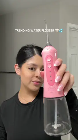 The best selling water flosser 🦷💦 Start prioritizing your dental hygiene & get yours! #waterflosser #waterflossing #dentalhygiene #dentalhygienist #dentalcare #healthygums #healthyteeth #bitvae #bitvaeoralcare #pinkwaterflosser 