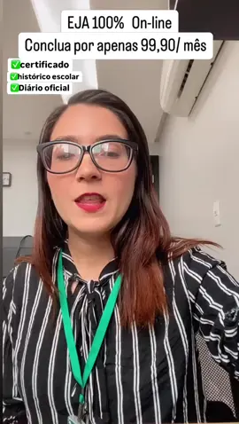 EJA a  Distância 👨‍🎓 Supletivo Particular- 100% Online 👨‍🎓 ✅ Com tempo reduzido! ✅ Reconhecido pelo MEC! ✅ Válido em todo Brasil! ✅ Preço Promocional!