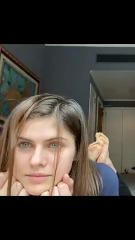 Alexandra Daddario soles in the pose