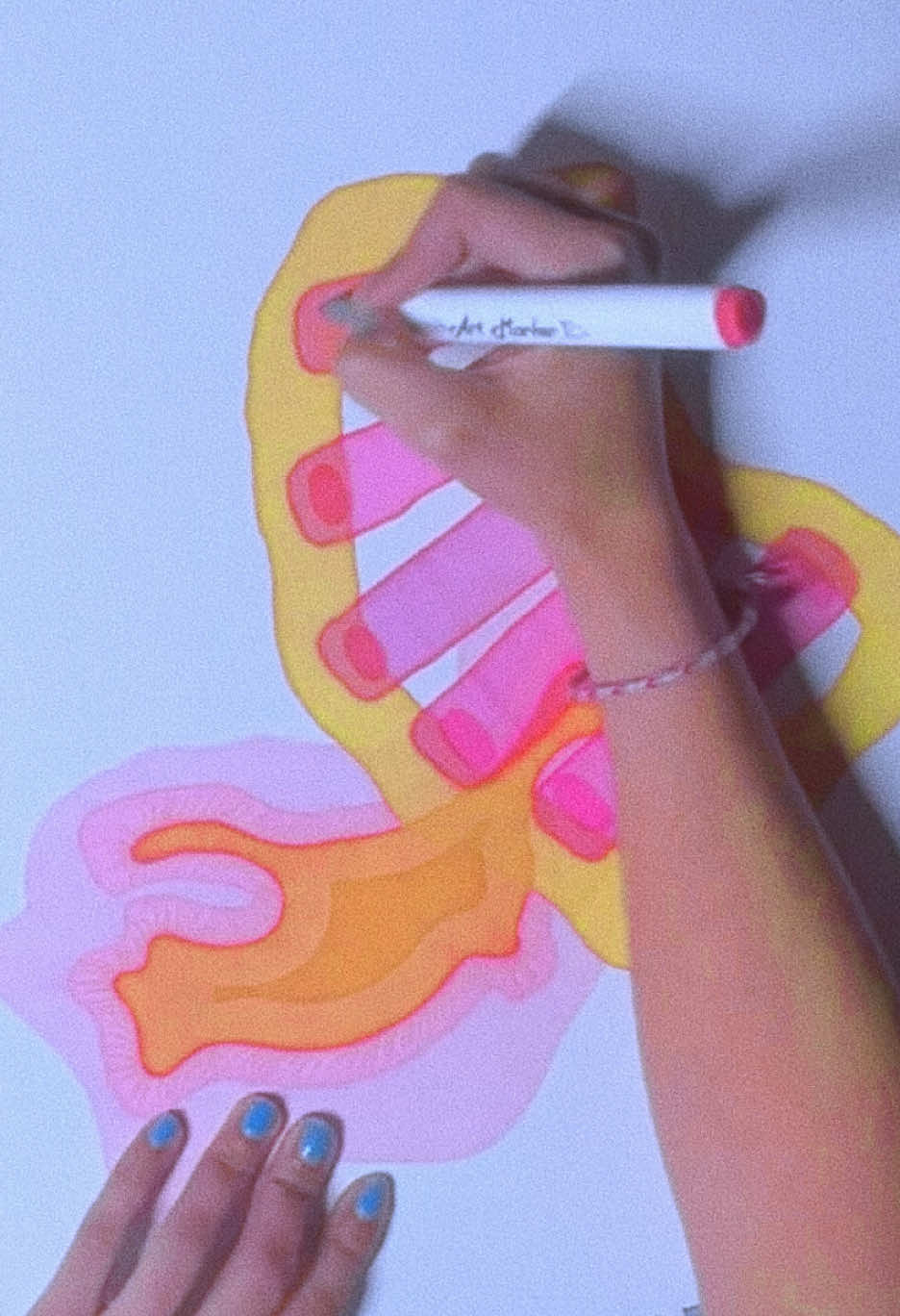 Couldnt record a long video bc they go too hot to hold 🫤  #doodles #drawwithme 
