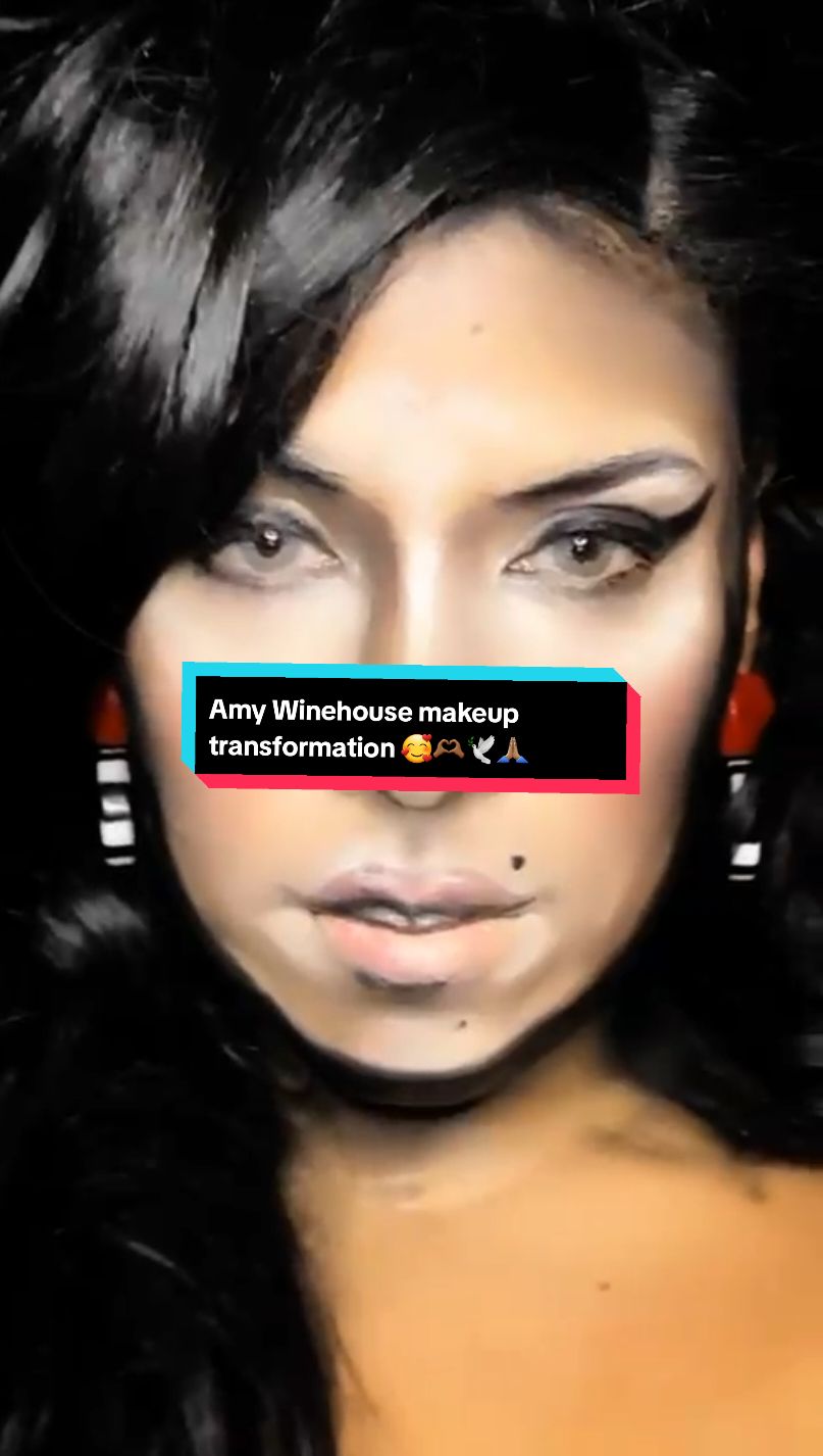 #amywinehouse #makeuptransformation process on me 🤩🥰🫶🏾🕊🙏🏽 #teammakeupmag #makeup #legend #foryou #viral #fyp 