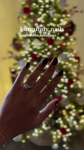 THE color of the season🎄✨ #burgundynails #fallnails #nailinspo 