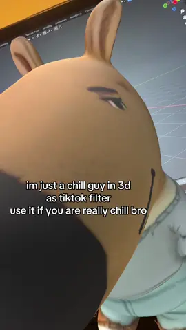 very chill 3d guy for bros to use #chillguy #tiktokfilter #meme #fyp #effecthouse 