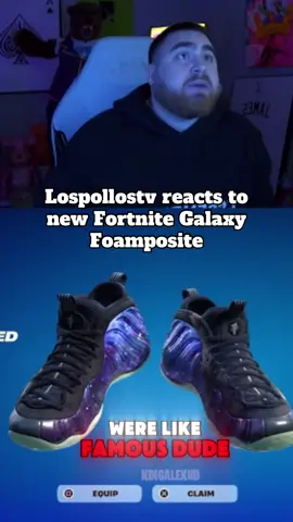 New fortnite Galaxy Foamposites 🤯🤯 #lospollostv #fortnite #lospollostvclips #fortniteclips #foamposites #nike #streamclips #twitchclips 