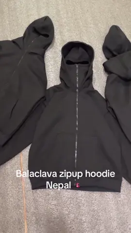 Get Balaclava zipup hoodie Nepal #fyp #balaclava #hoodie #nepalitiktok #viral #winter #nepal #chinos #mensfashion 