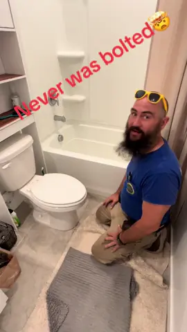 If they don't have time to put the bolts in your toilet. How do you think they're gonna come fix your house without representation?  Schedule your inspections.  #DIY   #fyp   #plumbing   #trendingvideo 