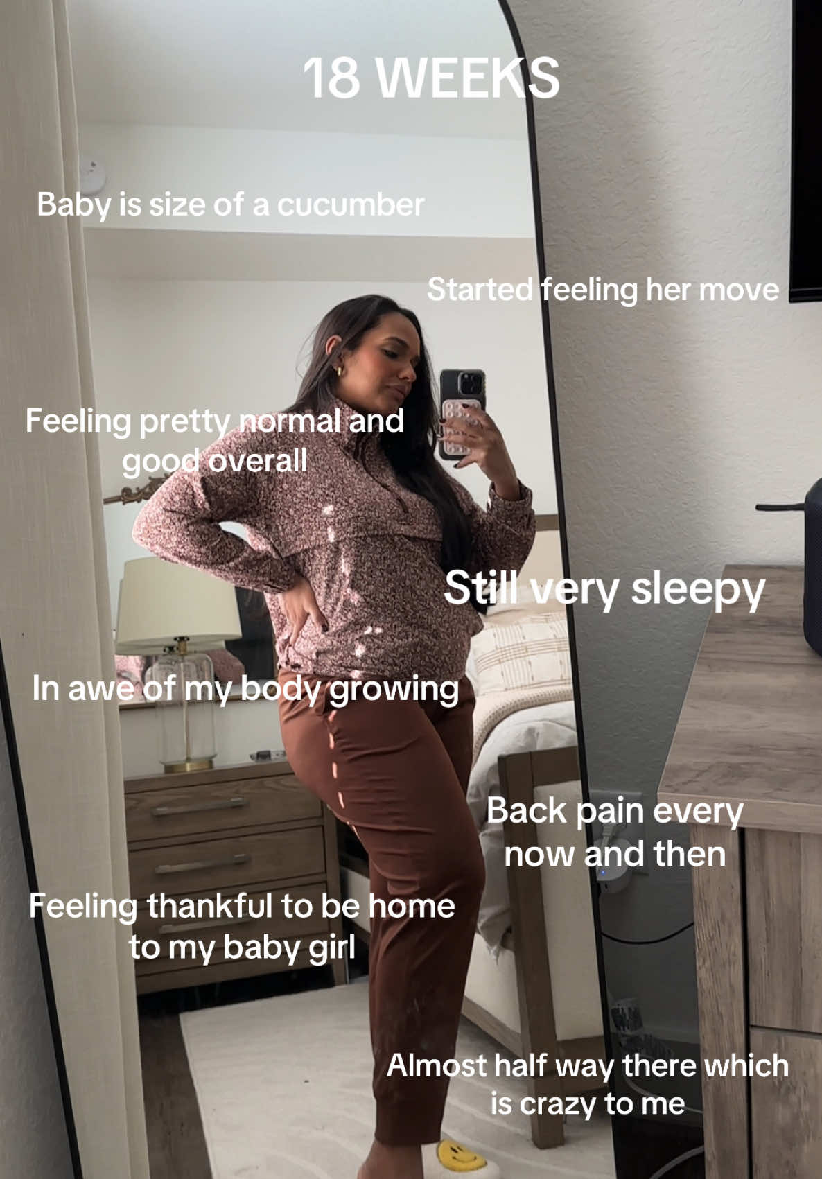 Baby girl is growing so fast🥹💖 thankful for this season in my life. #2ndtrimester #pregnancyafterloss #18weekspregnant #firsttimemom 