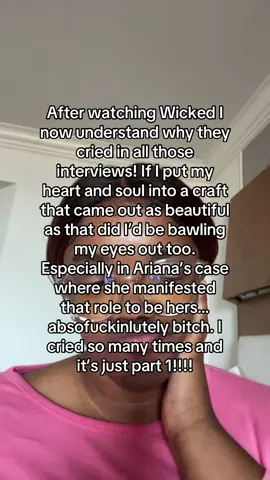I cried the moment @arianagrande came down in that bubble to the very end of defying gravity @Cynthia Erivo. I will be watching that movie over and over until part 2 comes out thank you very much!! #wicked #wickedthemusical #beforeandafterwicked #fyp #relatable #arianagrande #cynthiaerivo #solomoviedate 
