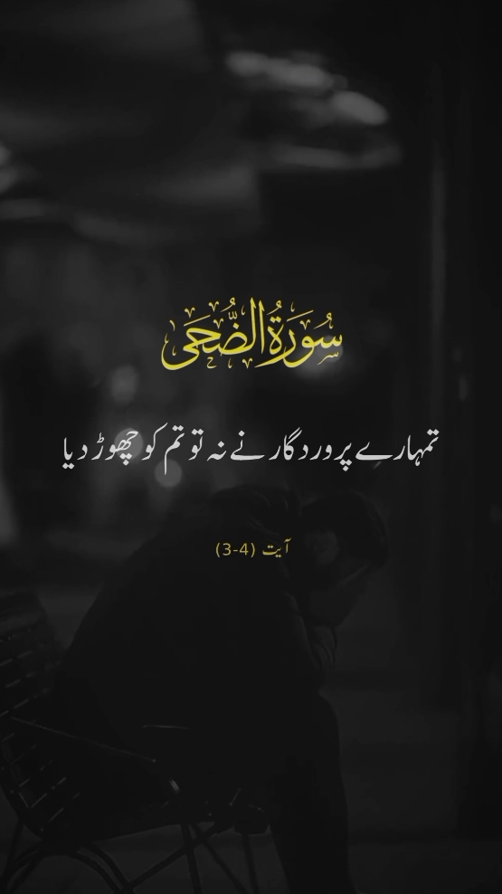 SURAH AD-DUHA 🕊️❤️ VERSES 3-4 #repost #surahadduha #urduqurantranslation #alquran #explore #fyp #viral #foryourpage #qurantarjuma #withranay_ 