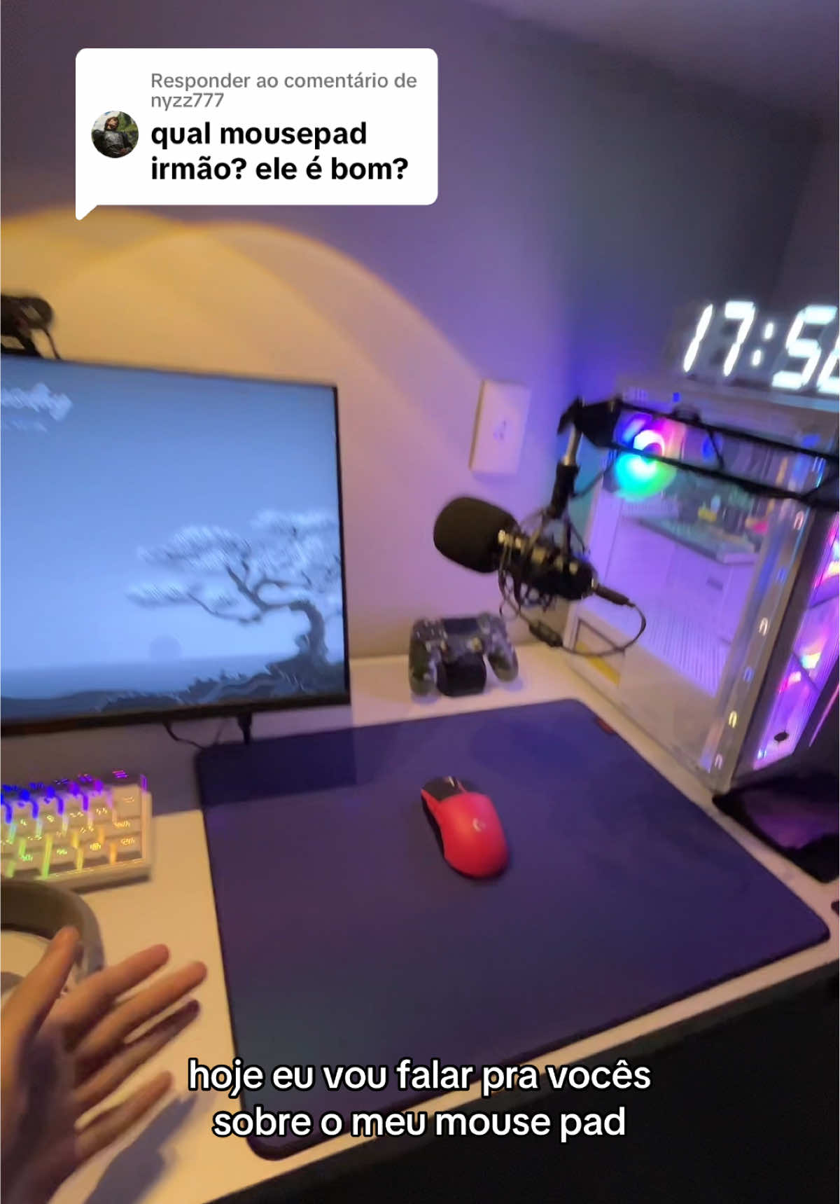 Respondendo a @nyzz777 Esse é o meu Mousepad! #gamer #pcgamer #setup #mousepad #fy #viralizarnotiktok #videoviral #pcyes 