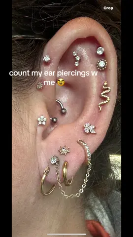 Count my pircings with me 😄😄