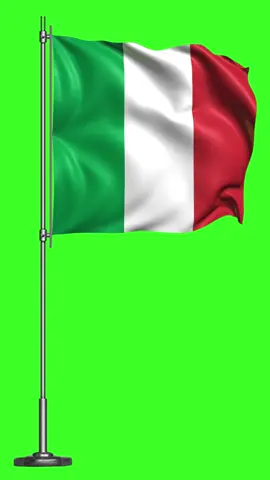 Animated Italy Flag Green Screen #shorts