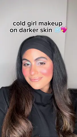 cold girl makeup on darker skin 💖❄️✨ @milkmakeup @Patrick Ta Beauty @Gucci @DanessaMyricksBeauty @Kosas @makeupbymario @Hourglass Cosmetics @makeupforever @MakeUpForEverUSA #coldgirlmakeup #coldgirlmakeupdarkskin #makeuptutorial #makeuptitok #makeuptok #fyp 