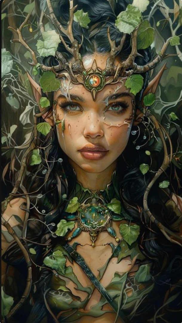 Nature holds the answers to questions we never knew we had, and the beauty we never knew we needed.🌳🦌💚 #nature #earthbeauty #mystical #eco #greengoddess #naturelover #enchantedforest #aicreation #natureinspired #motherearth #pachamama 