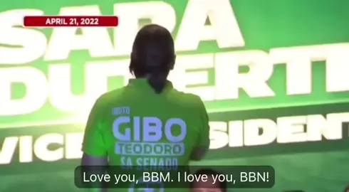 Hahahahaha #iloveyouBBM #saraduterte #bbm