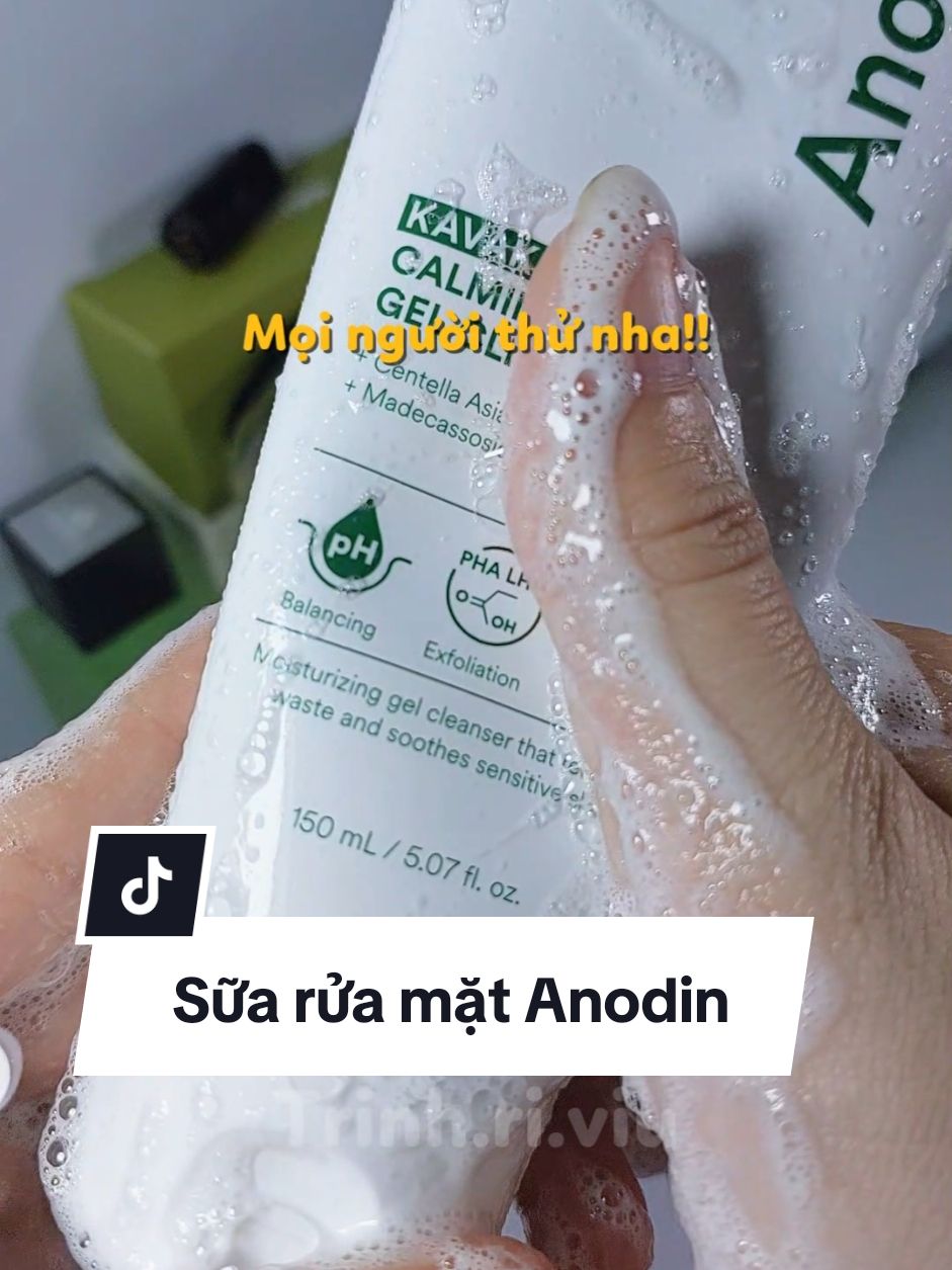Sửa rửa mặt Anodin cho da dầu mụn. #trinhriviu #Anodin #suaruamatanodin #suaruamatdadaumun #reviewlamdep 