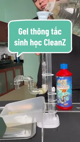 Gel thông tắc sinh học CleanZ thông tắc bồn rửa chén, toilet, ống thoát sàn phòng tắm mà không gây hỏng đường ống #gelthongtacsinhhoc #cleanz #datnhacua 