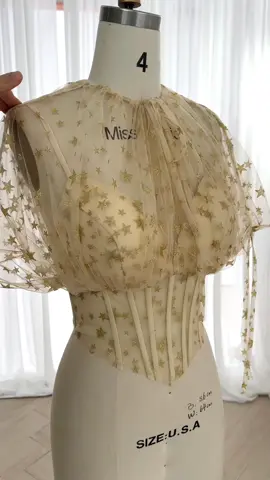 Makinv a corset star tulle mini dress #dress #gown #fashion #prom #wedding #sewing #creative #vintage 