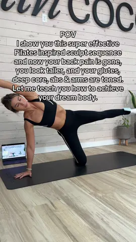 All you need is a set of dumbbells and these low impact sculpting workouts! Start with me today!!! #homeworkout #athomeworkout #pilatesworkout #lowimpact #pelvicfloor #coreworkout #workoutroutine #pilatesbody #hourglass #workoutroutine #fypviral 