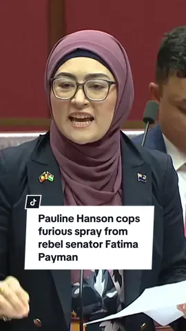 Rebel senator Fatima Payman has told Pauline Hanson to “pack her burka and go to Afghanistan” after the One Nation Leader questioned Senator Payman’s eligibility to stand in parliament due to her Afghan citizenship. #australia #parliament #auspol #fatimapayman #paulinehanson #onenation