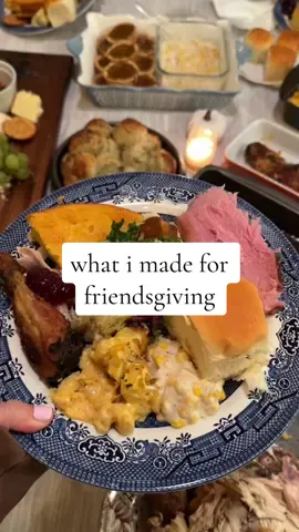 fuel for our yap session 🫶  #thanksgiving #friendsgiving #thanksgivingrecipes #friendsgivingrecipes #cornpudding #macandcheese #honeyham #fyp #fypシ゚viral 