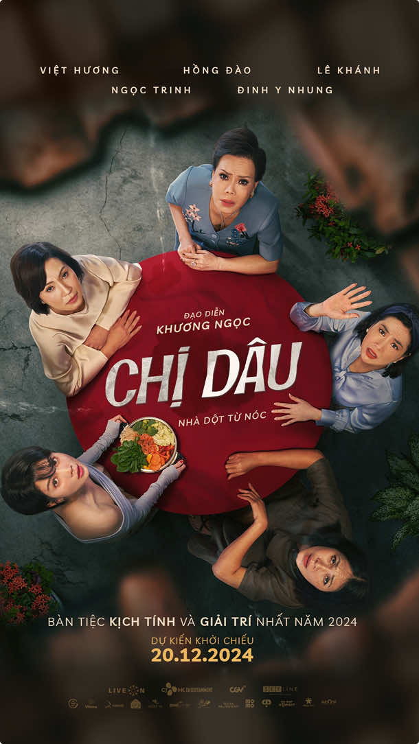 TRAILER CHÍNH THỨC PHIM ĐIỆN ẢNH “CHỊ DÂU” Lên mâm sẵn sàng cho bàn tiệc kịch tính nhất mùa lễ 2024 cùng 5 chiếc mỏ hỗn hiền hoà:  @Việt Hương @Hồng Đào @Ngoc Trinh @LÊ KHÁNH @Đinh Y Nhung   ——- Cuộc chiến Chị Dâu - Em Chồng không hồi kết. KHỞI CHIẾU TẠI RẠP 20.12.2024 #phimChiDau #CJHK #LiveOn #VietHuong #HongDao #LeKhanh #NgocTrinh #DinhYNhung #khuongngoc 