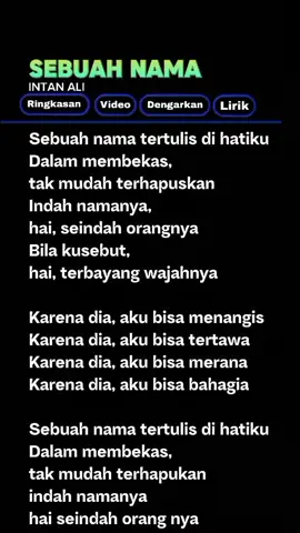 Membalas @kurniagunawan77  SEBUAH NAMA-INTAN ALI#foryoupageofficiall #lirikgoogle #cuplikanlirikgoogle 