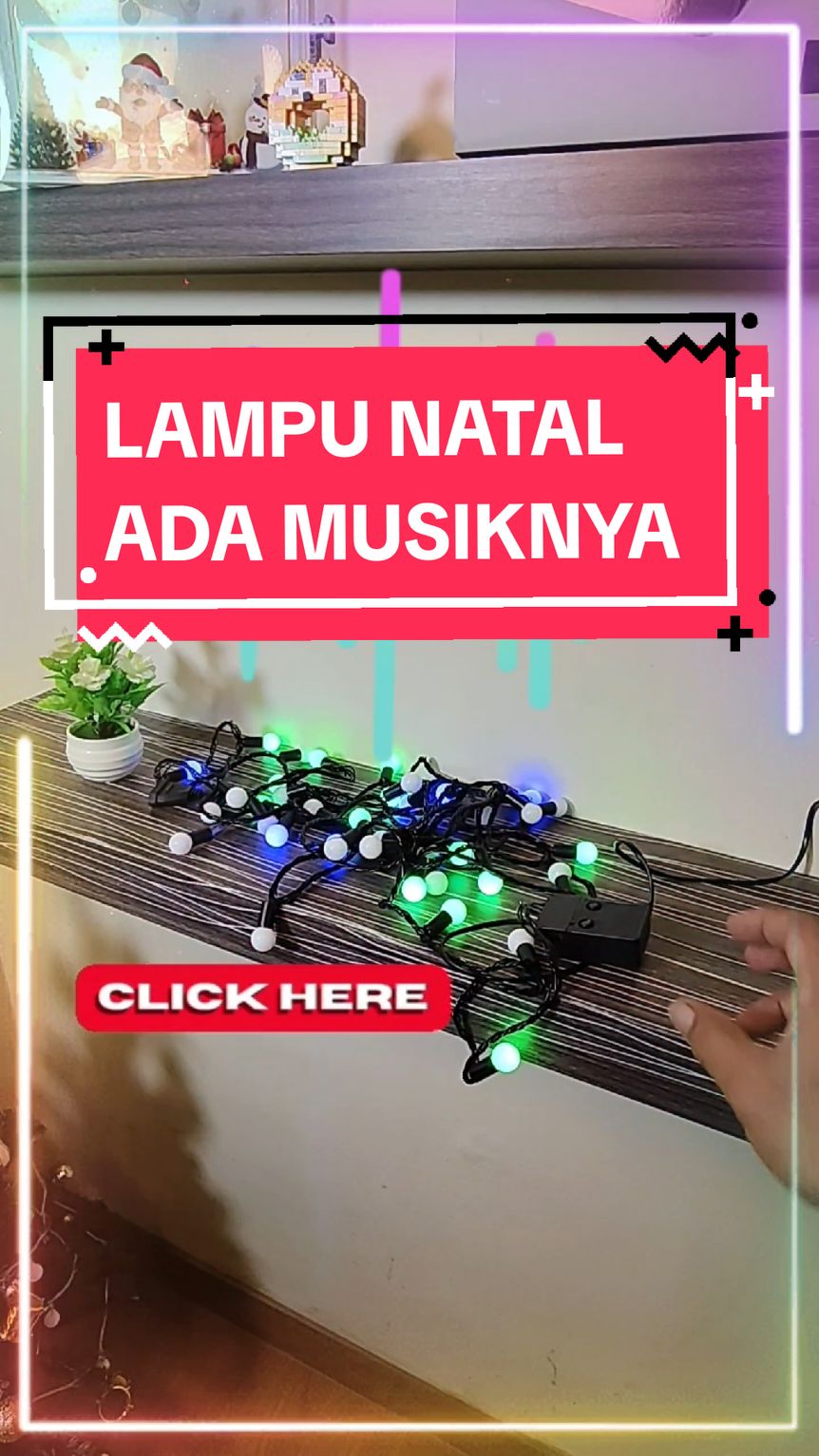 LAMPU NATAL ADA MUSIKNYA#lampunatal #lampudekorasi #lampukelapkelip #lamputumblr #CapCut 