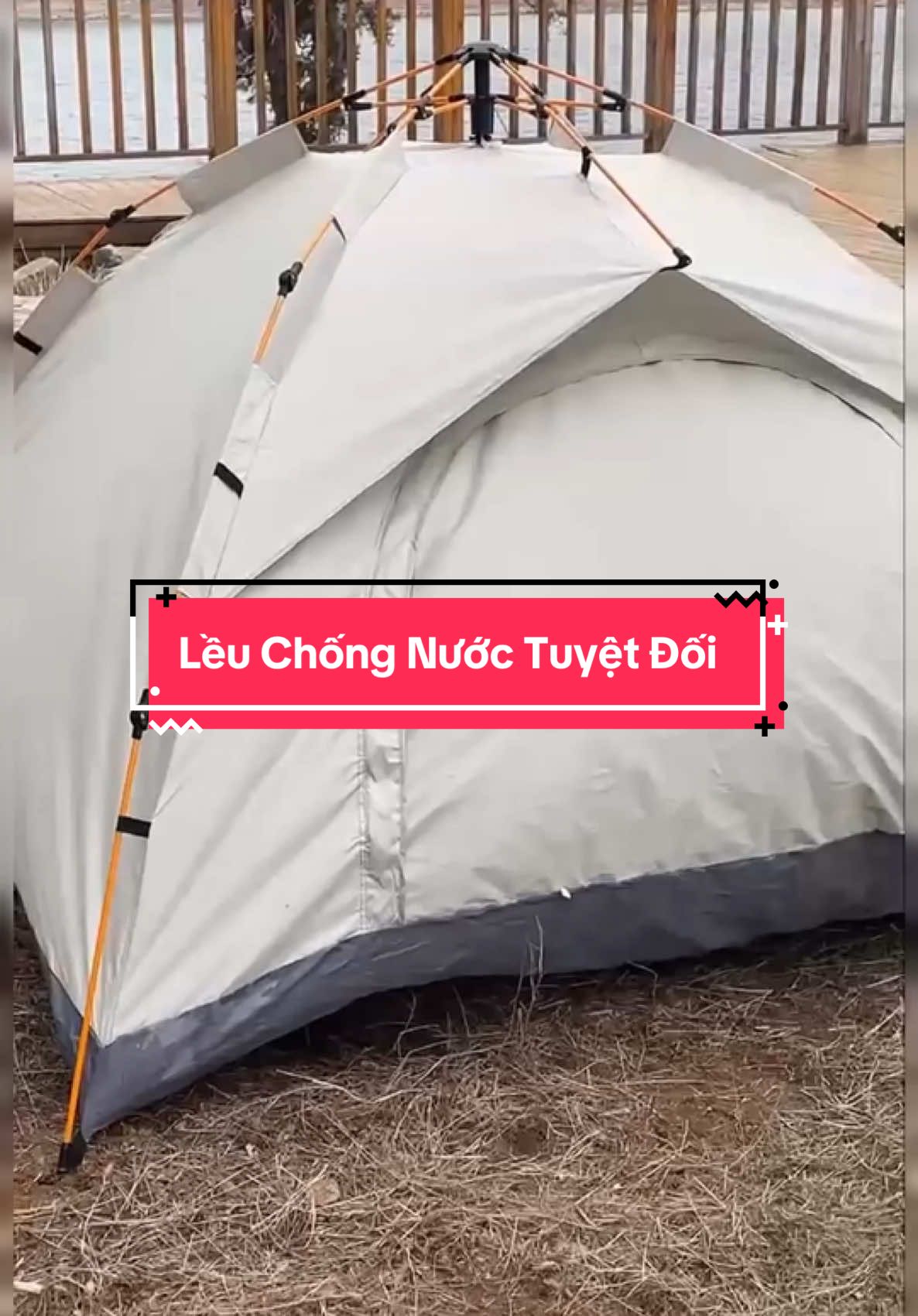 Chống nước chống gió cực tốt, vô cùng bền bỉ #phukiencamtrai #phukiendangoai #leugapgon #leutubung #leu4nguoi 