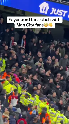 Heated atmosphere at the Etihad stadium during the Man City - Feyenoord game😵 #championsleague #manchestercity #mancity #feyenoord #etihad 