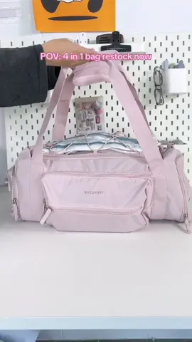 4 in 1 bag restock now❤️‍🔥Recommended for travel and sports ✅its so versatile and pretty!🥳#bagsmart #bagsmartph#ph#4in1#4in1bag#duffelbag #travel#trip#gym#gymbag#sports 
