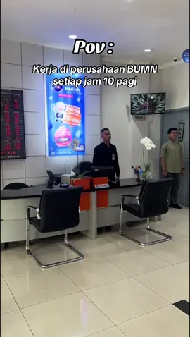 Kadang suka kaget sama announcementnya kalo lagi fokus melayani nasabah😂😭 #bumn #bumnuntukindonesia #bankbri #customerservice 