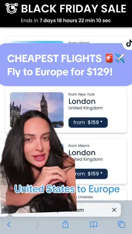 This black friday airfare sale is what DREAMS are made of ✨✈️💸 norse airlines is starting flihts to europe at $129!!! Leaving from multiple airports in the US to several airports all across europe! #traveltiktok #traveltok #traveltuesday #traveldeals #bookingflights #norseairlines #flightsale #cheapairfare #cheapflight #traveldeal #cheaptravel #budgettraveltips #budgettravel 