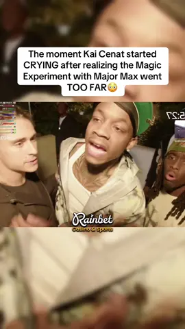 The moment Kai Cenat started CRYING after realizing the Magic Experiment with Major Max went TOO FAR😳 #kaicenat #fyp #viral 