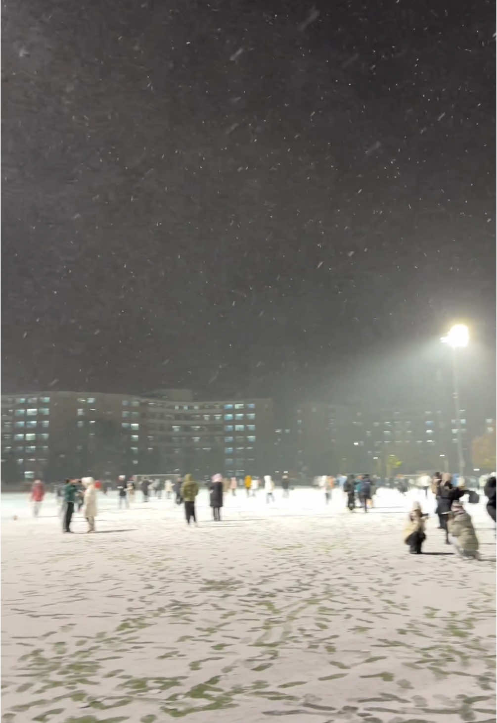 Tuyết đầu mùa Bắc Kinh❄️ #winter #snow #beijing #初雪 #tsinghua #daihocthanhhoa #tuyet 