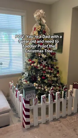 My solution to an extra curious toddler! #diychristmas #christmastree