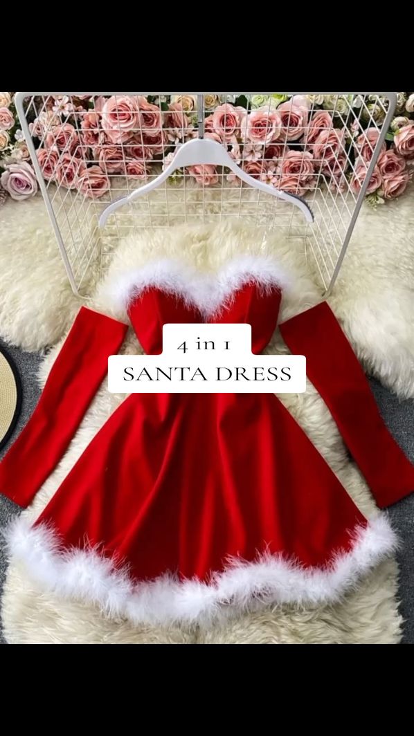 4 in 1 Santa Dress order noww #santa #santadress #dress 